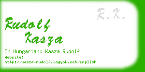 rudolf kasza business card